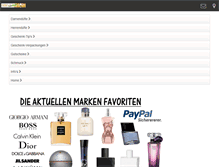 Tablet Screenshot of parfume-discount.de